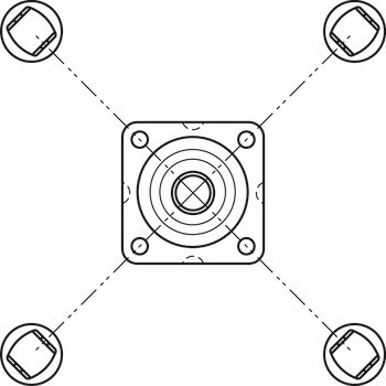 Točna, Otočné o 360°, nosnost 50 kg