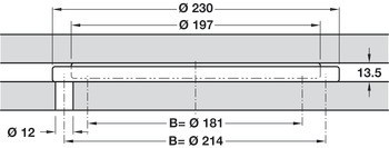 Točna, otočný o 360°, nosnost 180 kg