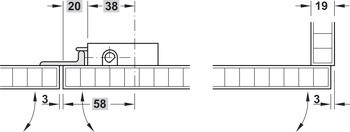Trojcestný zámek, modulární systém 30 mm, backset 28 nebo 30 mm