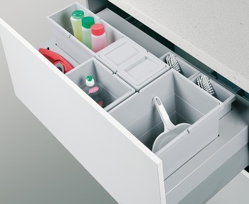 Odpadkové koše, 1 x 18 a 2 x 8 / 1 x 18, 1 x 12 a 2 x 8, Hailo Separato Matrix Box P 3603-63/93