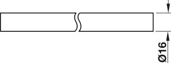 Trubka, pro zkrácení na míru, mosaz