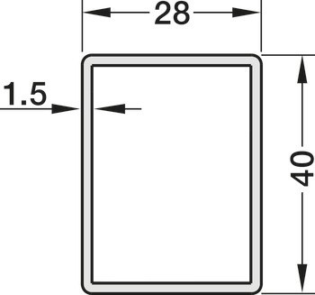 Trubkové stolové podnoží, RTG 45