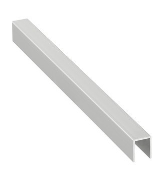 U profil, Häfele Slido F-Handle22 B2, hliník, pro posuvné dveře