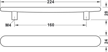 Úchytka se soklem, dřevo