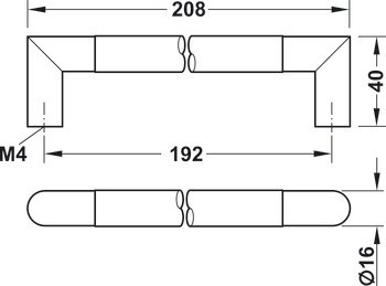 Úchytka se soklem, kulatá, dřevo a zinková slitina
