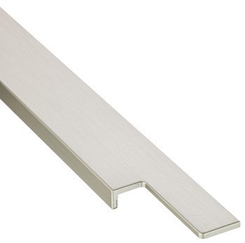 Úchytkový profil, Häfele Déco, úchytka na šířku korpusu, hliník, hranatá