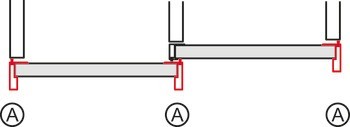 Úchytkový profil, Häfele Slido F-Handle24 A1, hliník, pro dřevěné posuvné dveře