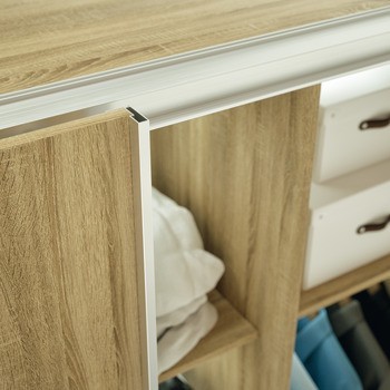 Úchytkový profil, hliník, pro dřevěné posuvné dveře, délka: 2500 mm, Häfele Déco