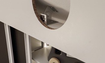 Úhel šikmého stropu, pro nástěnné kloubové řešení