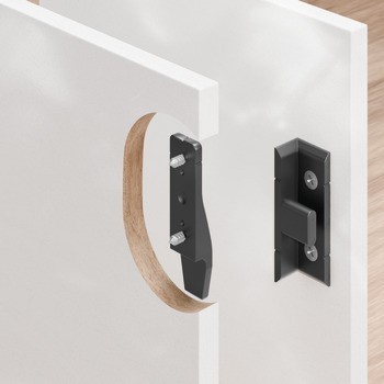 Úhlový díl, Häfele Pacofix DF, vzdálenost panelů 15 mm