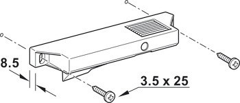 Unašeč, pro vnitřní zásuvky/vnitřní výsuvy