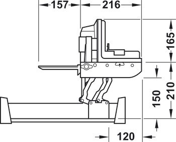 Univerzální kráječ, Ritter AES 62 SR/SL-H, pro šířku korpusu min. 500 mm