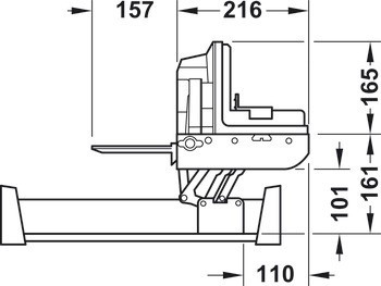 Univerzální kráječ, Ritter AES 62 SR/SL, pro šířku korpusu min. 450 mm