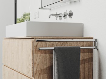 Věšák na ručníky, dvojité, systém Hewi 900