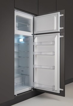 Vestavná kombinace lednice s mrazákem, Häfele Assedo RIT12D145a, Výška 145 cm, šířka 54 cm, celkový využitelný objem 220 litrů