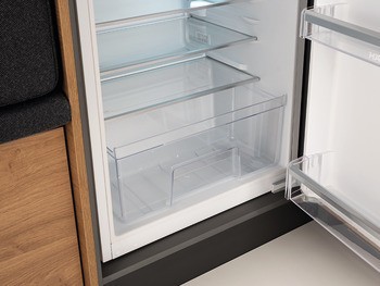 Vestavná lednice, Häfele Assedo RI12S88a, Výška 88 cm, šířka 54 cm, využitelný objem 135 litrů