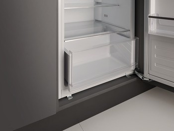 Vestavná lednice s mrazákem, Häfele Assedo RIF13S122ea, Výška 122 cm, šířka 54 cm, celkový využitelný objem 179 litrů