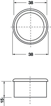 větrací lišta, Plast
