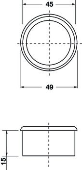větrací lišta, Plast