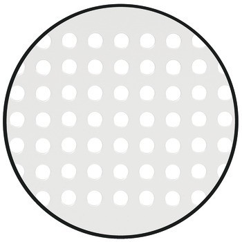 Větrací lišty, Hliník s drážkovanými pery