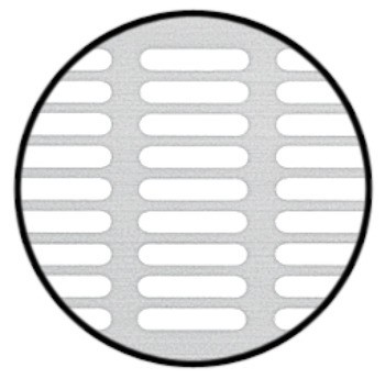 Větrací lišty, Hliník, s pery, s otvory