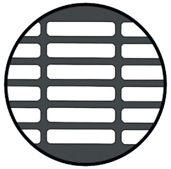 Větrací lišty, hranaté, hliník, s drážkovanými pery, s otvory