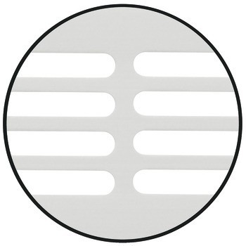 Větrací lišty, hranaté, hliník, s drážkovanými pery, s otvory