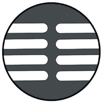 Větrací lišty, hranaté, hliník, s drážkovanými pery, s otvory