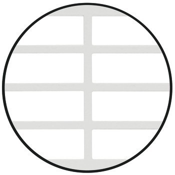 Větrací lišty, Hranaté, hliník, s lamelami směřujícími dozadu