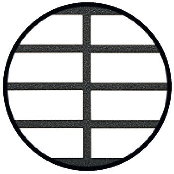 Větrací lišty, Hranaté, hliník, s lamelami směřujícími dozadu