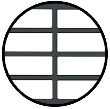 Větrací lišty, Hranaté, hliník, s lamelami směřujícími dozadu