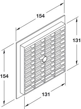 Větrací lišty, Plast, s lamelami