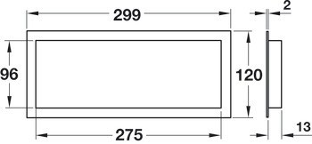 Větrací lišty, Plast, s lamelami