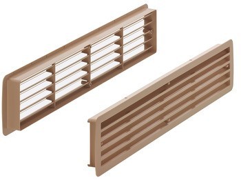 Větrací lišty, Plast s rámem, Häfele Startec