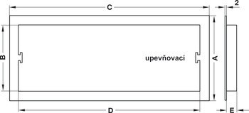 Větrací lišty, plast, s upevňovacími klipy, s lamelami