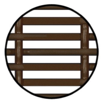 Větrací lišty, plastové, s otvory, hranaté