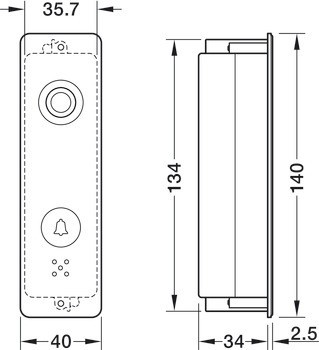 Video dveřní intercom, s připojením k WLAN