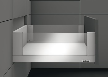 Vkládaný prvek ze skla (boční), pro Blum Legrabox Free