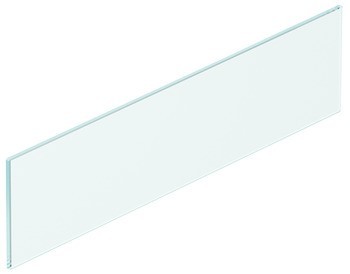 Vkládaný prvek ze skla vpředu, Blum Merivobox, systémová výška E