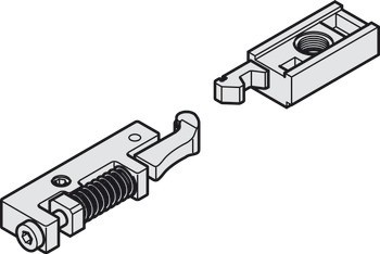 Vložka aretace v otevřené poloze, pro kluznou lištu pro horní dveřní zavírače TS 97, Dorma