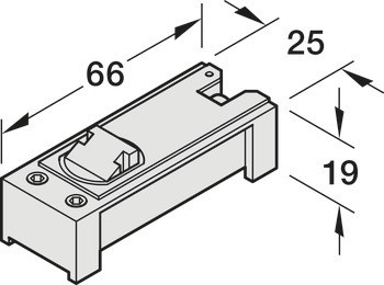 vložka aretace v otevřené poloze, Pro TS 5000, TS 5000 Softclose, TS 5000 Ism a TS 5000 Ecline