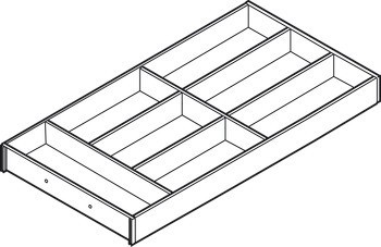 Vložka pro příbory, Blum Ambia Line design dřeva