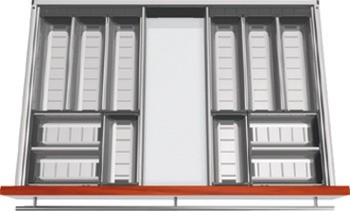 Vložka pro příbory, Blum Orga-Line, Tandembox, pro zásuvky systémové výšky M, výška bočnice 83 mm
