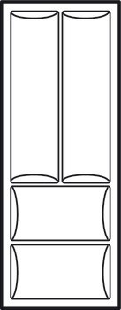 Vložka pro příbory, Jmenovitá délka 600 mm, řezání podle vlastních požadavků