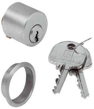 Vložka s pinovými stavítky, Individuální uzamykací systém, ⌀ 22 mm, pro tělo zadlabacího zámku