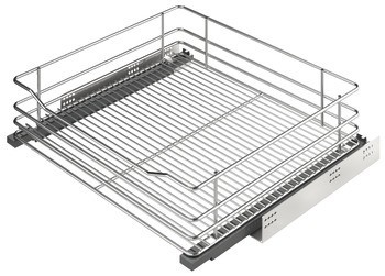 Vnitřní zásuvka spodní skříňky s relingem, Häfele, s výsuvnou drátěnou policí