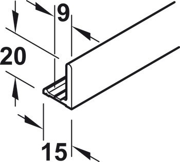 Vodicí lišta, Bez perforace