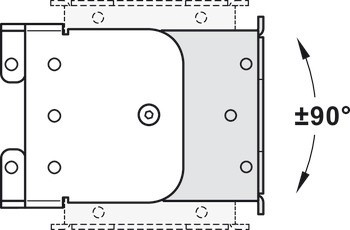 Volně tvarovaný spoj, pro Häfele Officys Te651