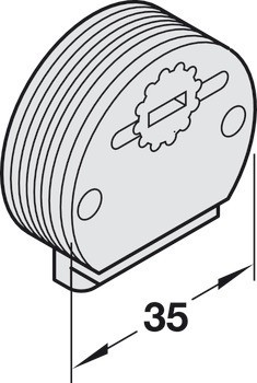 Vozíky, s výškovým nastavením, Häfele Slido F-Line12 20A