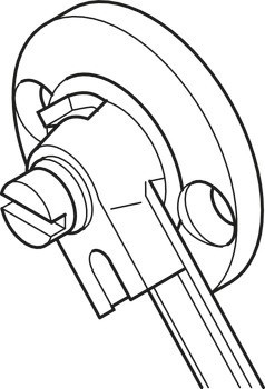 Výklop, s brzdným mechanismem, pro dřevěné výklopy, nastavitelný brzdicí efekt, se zajišťovací funkcí
